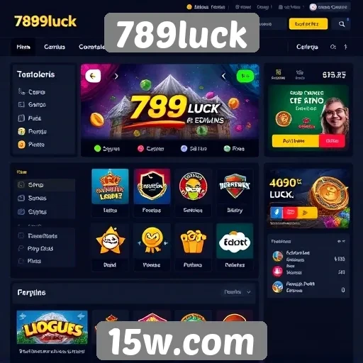 Análise da interface do usuário no site 789luck